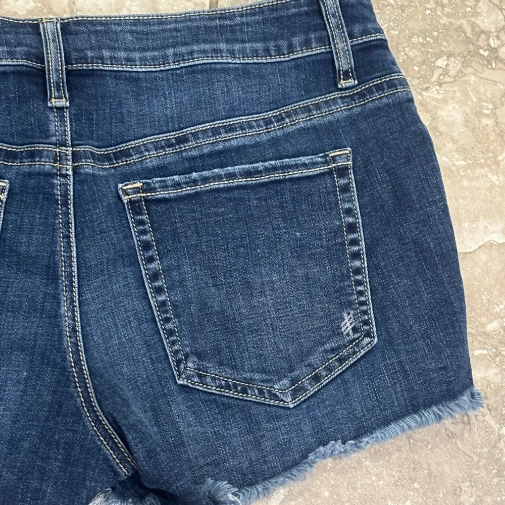 Silver Jeans Co Womens Distressed Patriotic American Flag Boyfriend Shorts W30